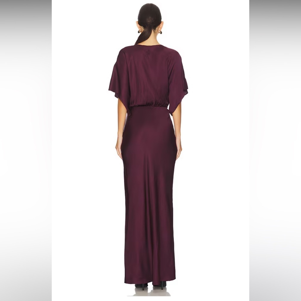 ASTR The Label | Angelle Dress In Wine Elegant Dolman Sleeve Maxi Dress - Picture 5 of 5